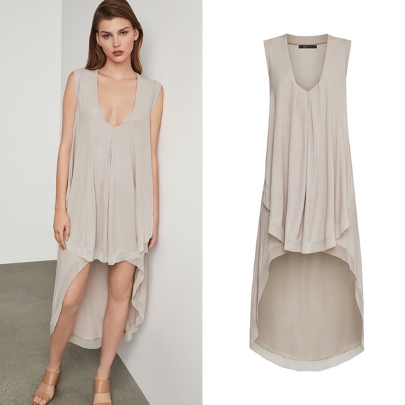 BCBGMaxAzria Dresses & Skirts - Bcbg MaxAzria Cydnee Ruffled Rayon High-Low Dress